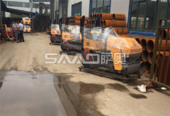 小型壓路機,100L灌縫機等設備成功發出